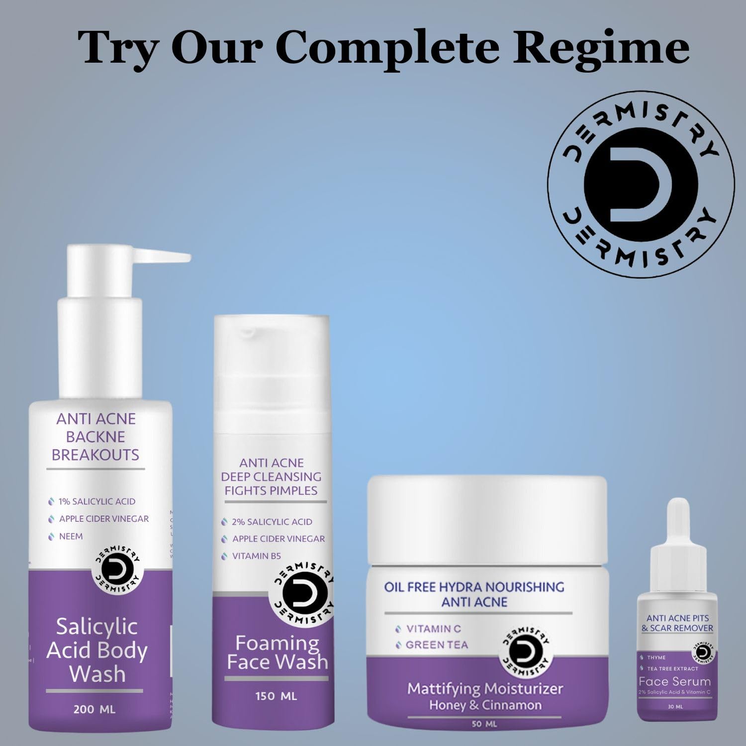Dermistry 1% Salicylic Acid Back Acne Body Wash
