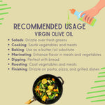 Pure Nutrition Virgin Olive Oil 500ml PET Bottle | Premium Cold Pressed Cooking Oil