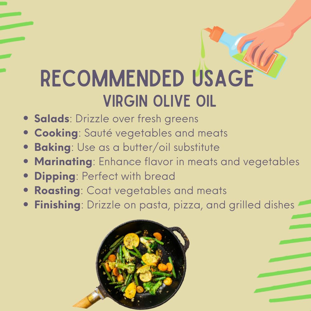 Pure Nutrition Virgin Olive Oil 500ml PET Bottle | Premium Cold Pressed Cooking Oil