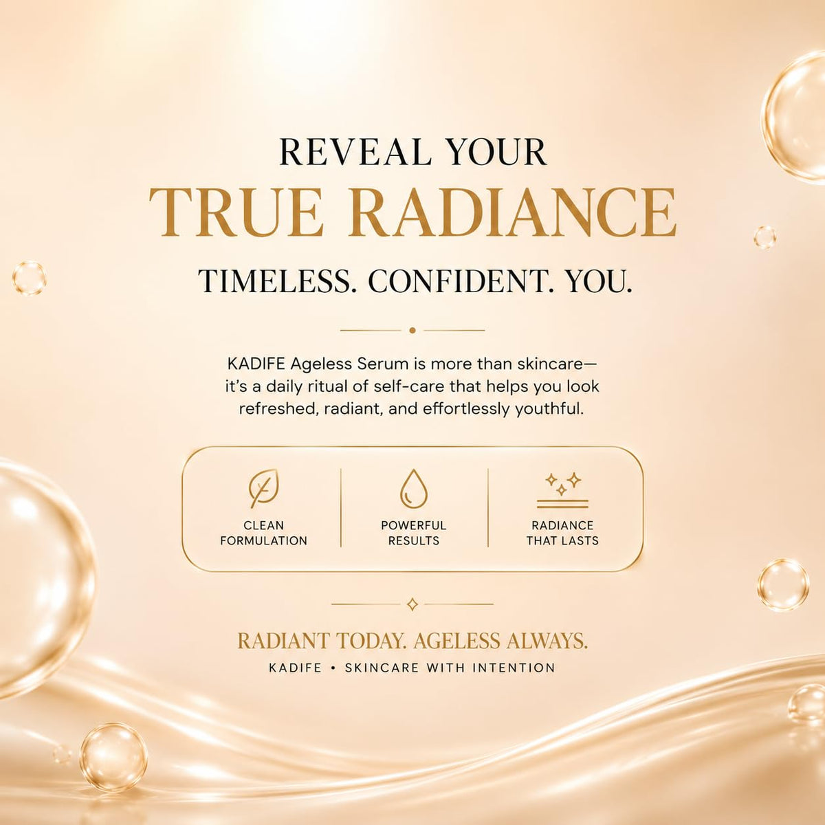 KADIFE Ageless Anti Aging Face Serum (30ml)
