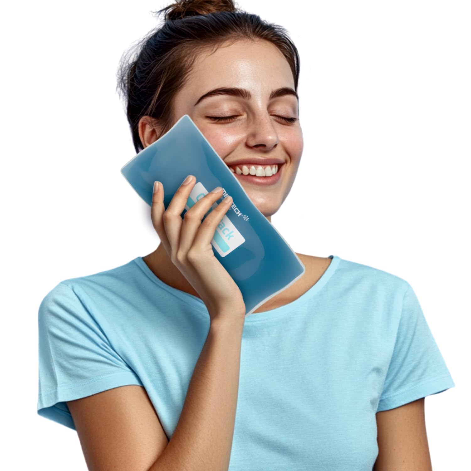 Medtech Cool Pack with Strappable Sleeve | Reusable Ice Cold Pack for Pain Relief | Long-Lasting Cold Therapy for Injuries, Swelling & Muscle Recovery | Flexible, Leak-Proof Gel Pack for First Aid, Sports & Post-Surgery Use
