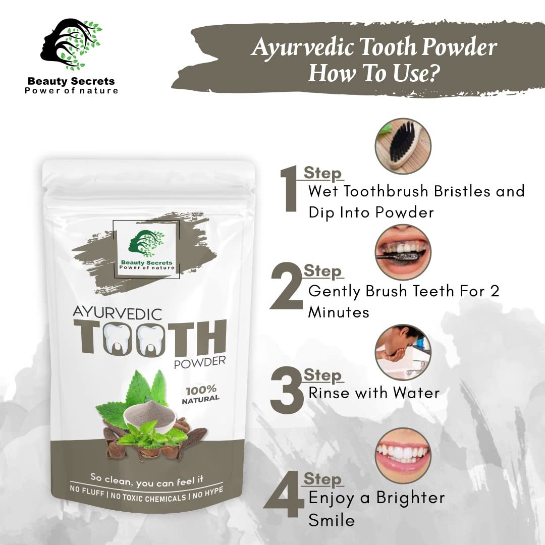 Beauty Secrets Ayurvedic Tooth Powder - 50gm