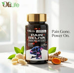 OliLife PainReliva Capsules 30 Capsules | Ayurvedic Joint Pain Medicine for Knee Discomfort, Back Aches, Joint Care, Arthritis Support, Inflammation Control, Muscle Bone Herbal Health & Mobility