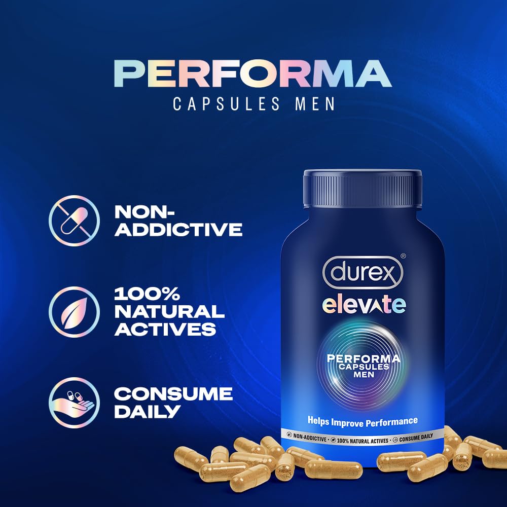 Durex Elevate Performa Shilajit Capsule for Men - 30 Capsules