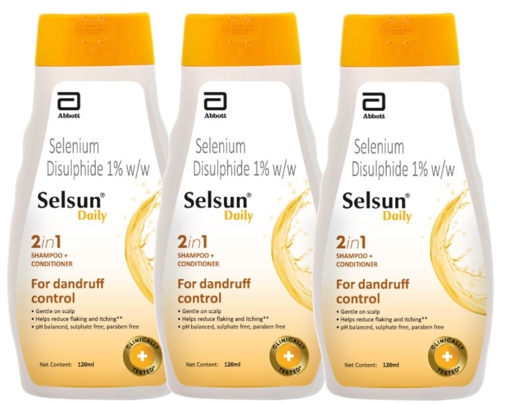 Selsun Daily Anti-Dandruff Shampoo with Added Conditioner for Dry Scalp & Hair Care | Sulphate & Paraben Free