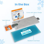 Medtech Cool Pack with Strappable Sleeve | Reusable Ice Cold Pack for Pain Relief | Long-Lasting Cold Therapy for Injuries, Swelling & Muscle Recovery | Flexible, Leak-Proof Gel Pack for First Aid, Sports & Post-Surgery Use