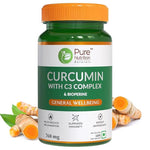 Pure Nutrition Curcumin with C3 Complex 760mg Veg Capsule - 60 Capsules