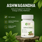 Pure Nutrition Ashwagandha Supplements (250mg | 90 Tablets)