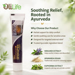 OliLife Anocurex Piles Cream 30g | Ayurvedic Herbal Relief for Piles, Hemorrhoids, Fissure & Fistula | Helps Reduce Pain, Burning, Itching & Swelling | Soothing Anal Care Ointment