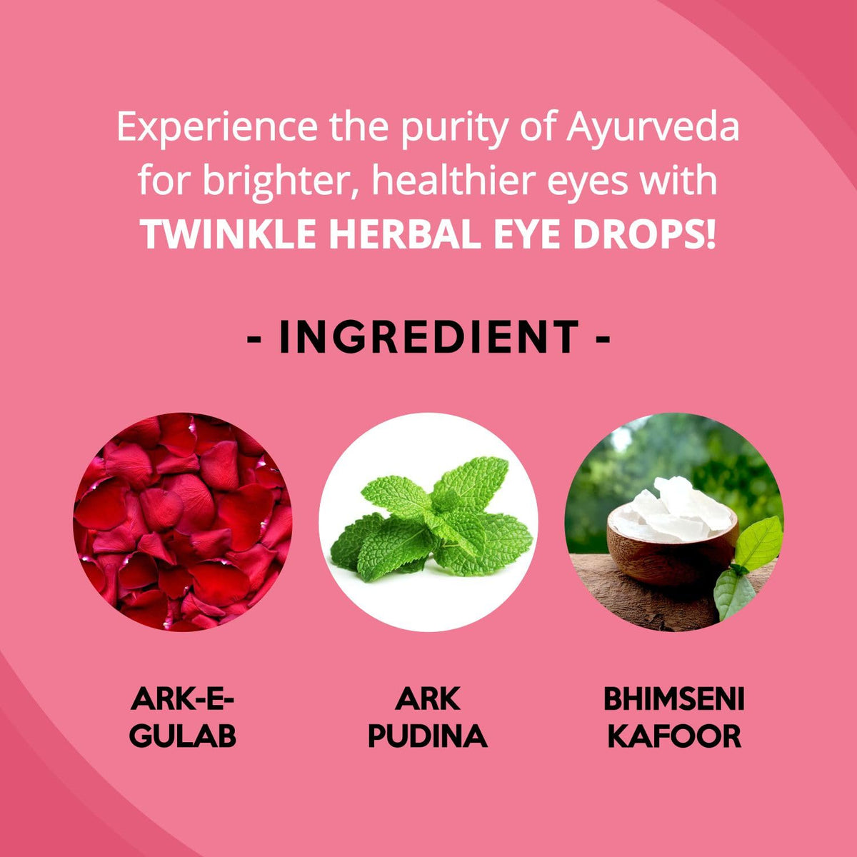 Khojati Twinkle Ayurvedic Eye Drops | Soothing, Cooling & Cleansing Eye Care | Chemical-Free | Pack of 4 (7 ml each)