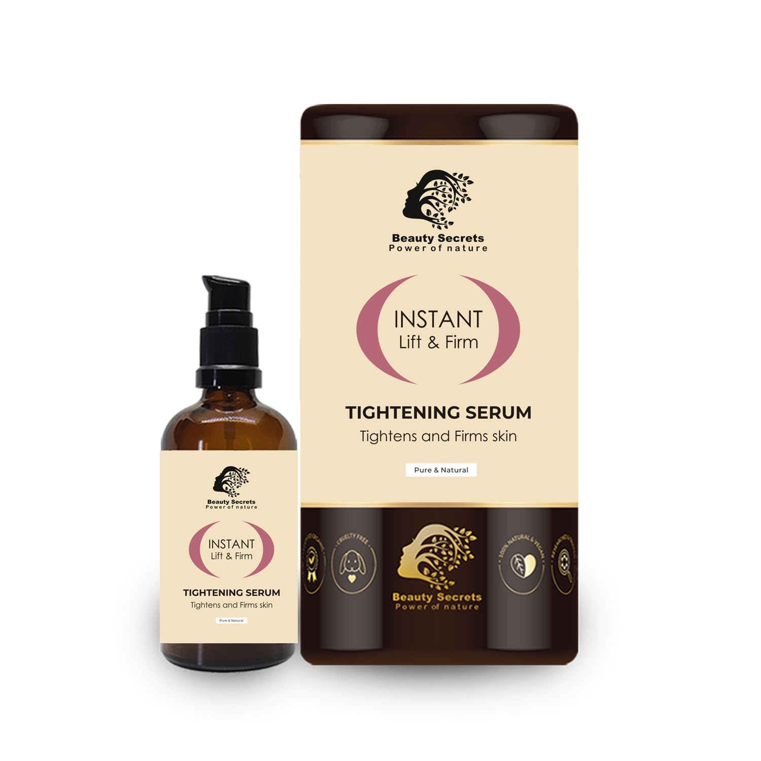 Beauty Secrets Instant Lift & Firm Tightening Serum - 30ml