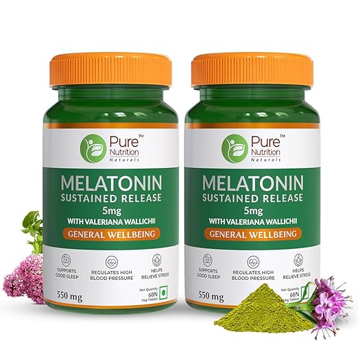 Pure Nutrition Melatonin Sustained Release 550mg Veg Tablet