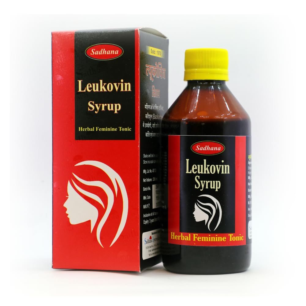 Sadhana Leukovin Syrup - 200ml | Ayurvedic Formula for Women’s Health & Leukorrhea Care