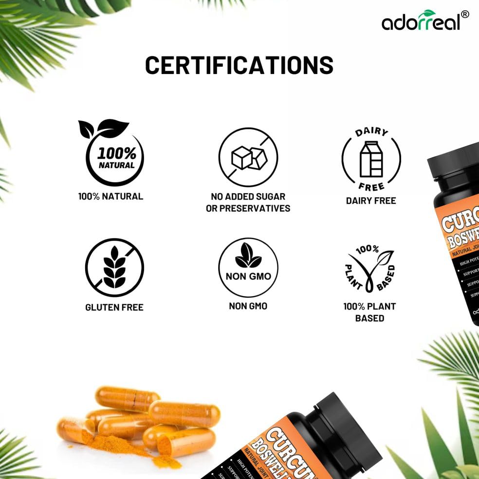 Adorreal Curcumin Boswellia Capsule | 30  Capsules