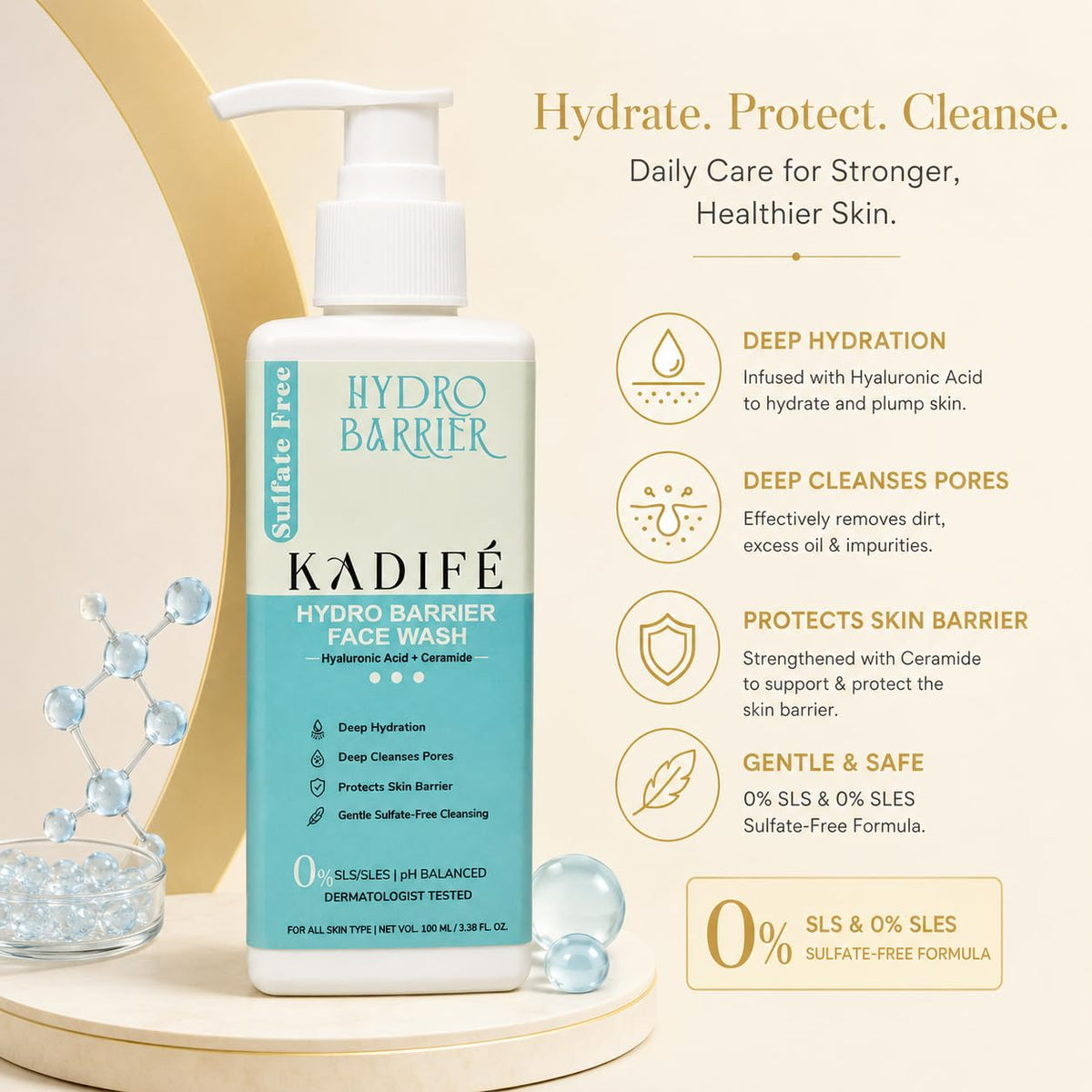 Kadife Hydro Barrier Face Wash (100ml)
