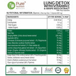 Pure Nutrition Lung Detox Capsule with Vitamin C 800mg For Respiratory Care