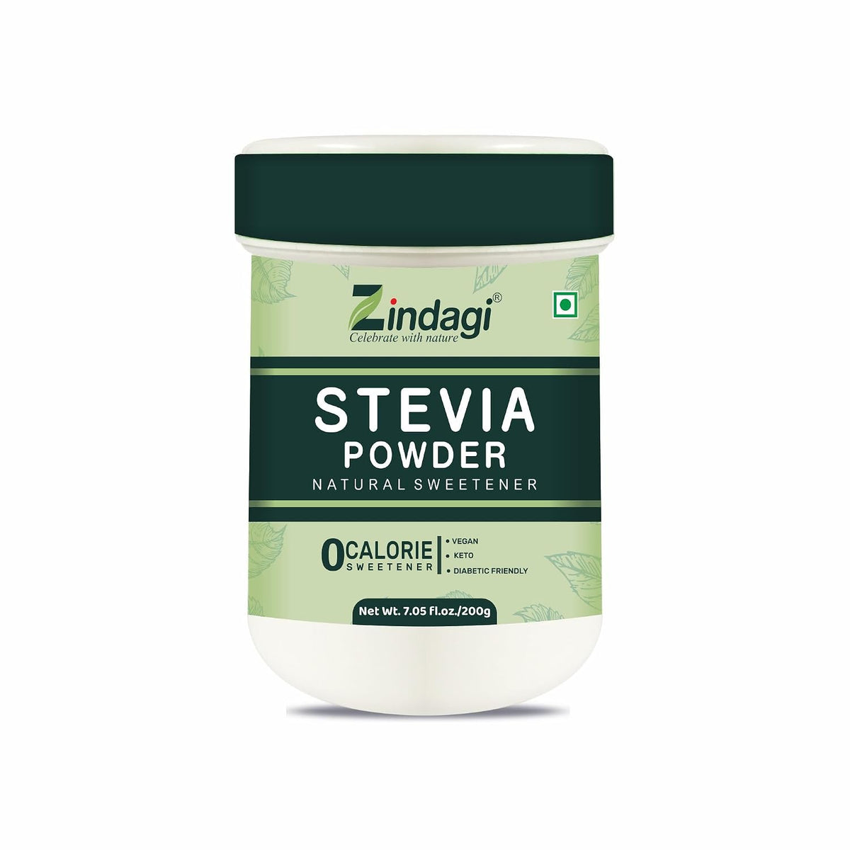 Zindagi Stevia Sugar Powder & Natural Stevia Leaves | 100% Natural Zero-Calorie & Diabetic-Friendly Sweetener Combo Pack