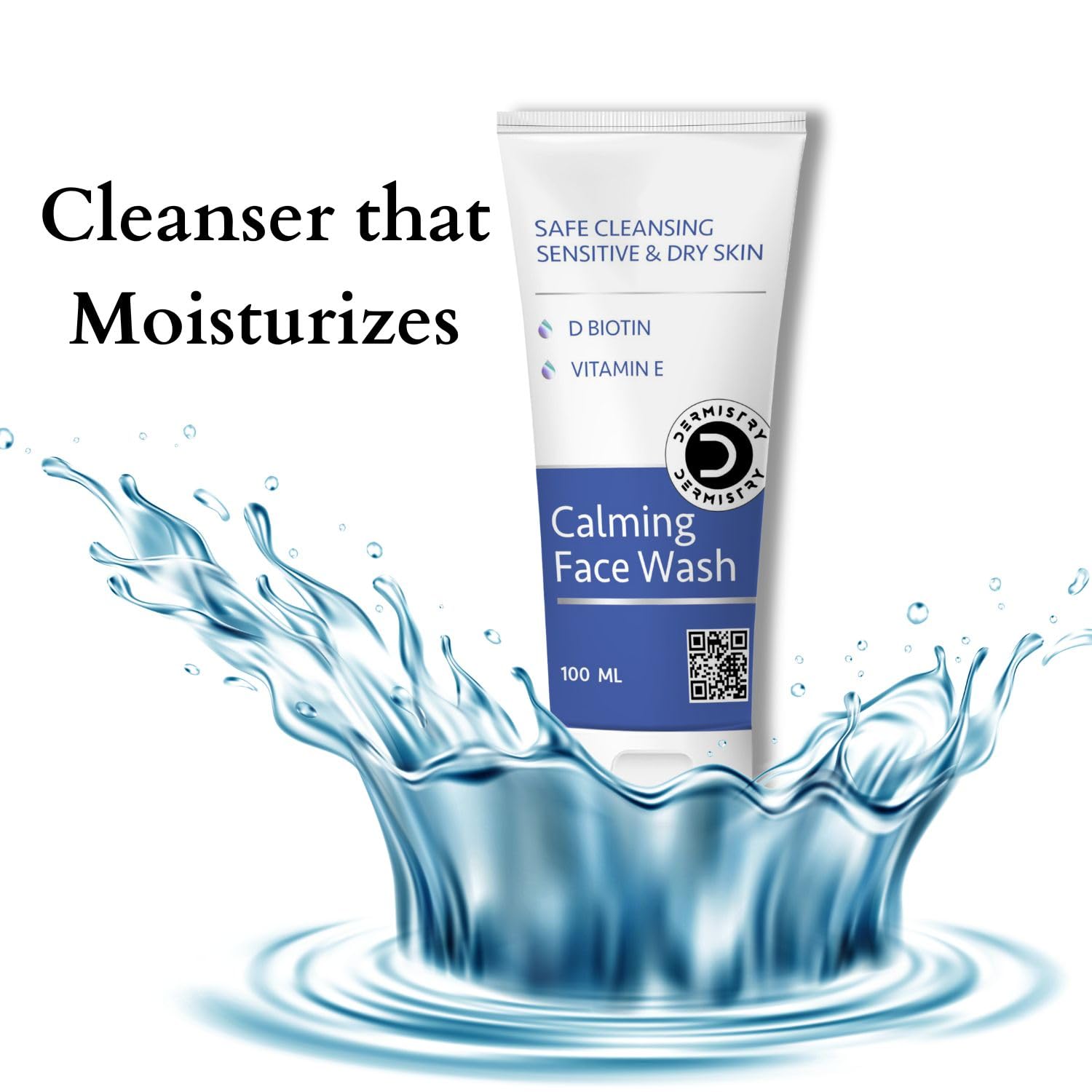 Dermistry Sensitive & Dry Skin Gentle Cleanser Calming Face Wash