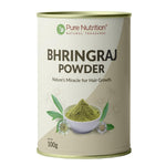 Pure Nutrition Natural Bhringraj Powder 100g | Herbal Hair & Scalp Care Powder | Ayurvedic Support
