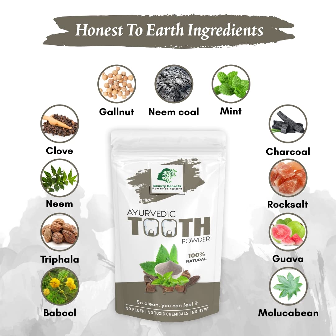 Beauty Secrets Ayurvedic Tooth Powder - 50gm