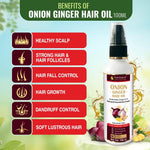 Pure Nutrition Onion & Ginger Hair Oil 100ml | Hair Growth & Scalp Care Oil