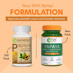 Pure Nutrition Papaya Fruit & Leaf Extract 600mg Veg Capsule