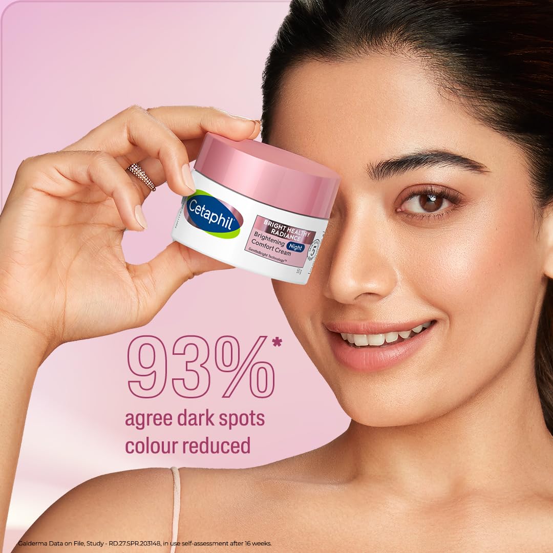 Cetaphil Brightening Night Comfort Cream | For Sensitive Skin - 50gm