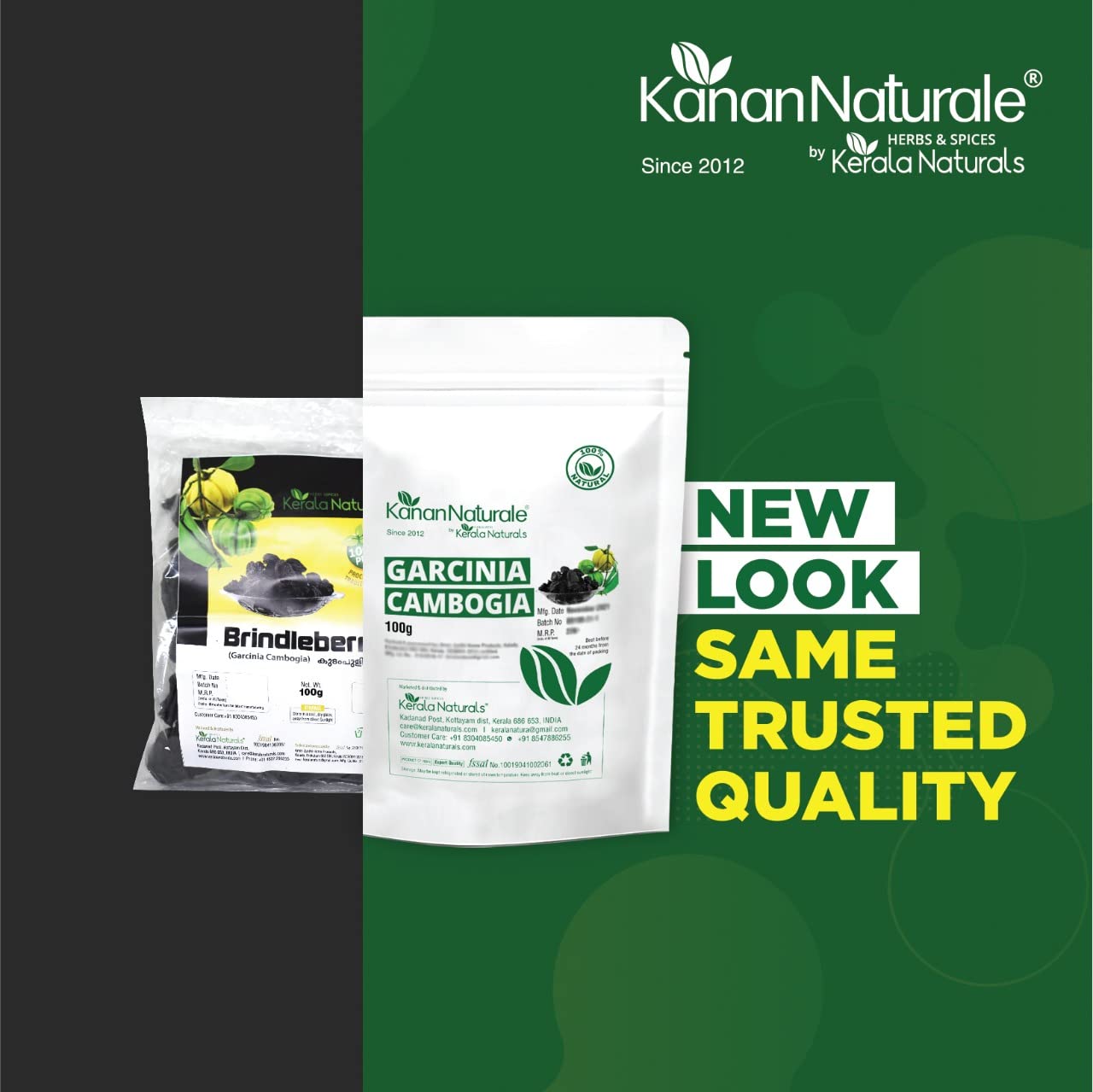 Kerala Naturals Garcinia Cambogia Powder 100g - High HCA Metabolism Booster
