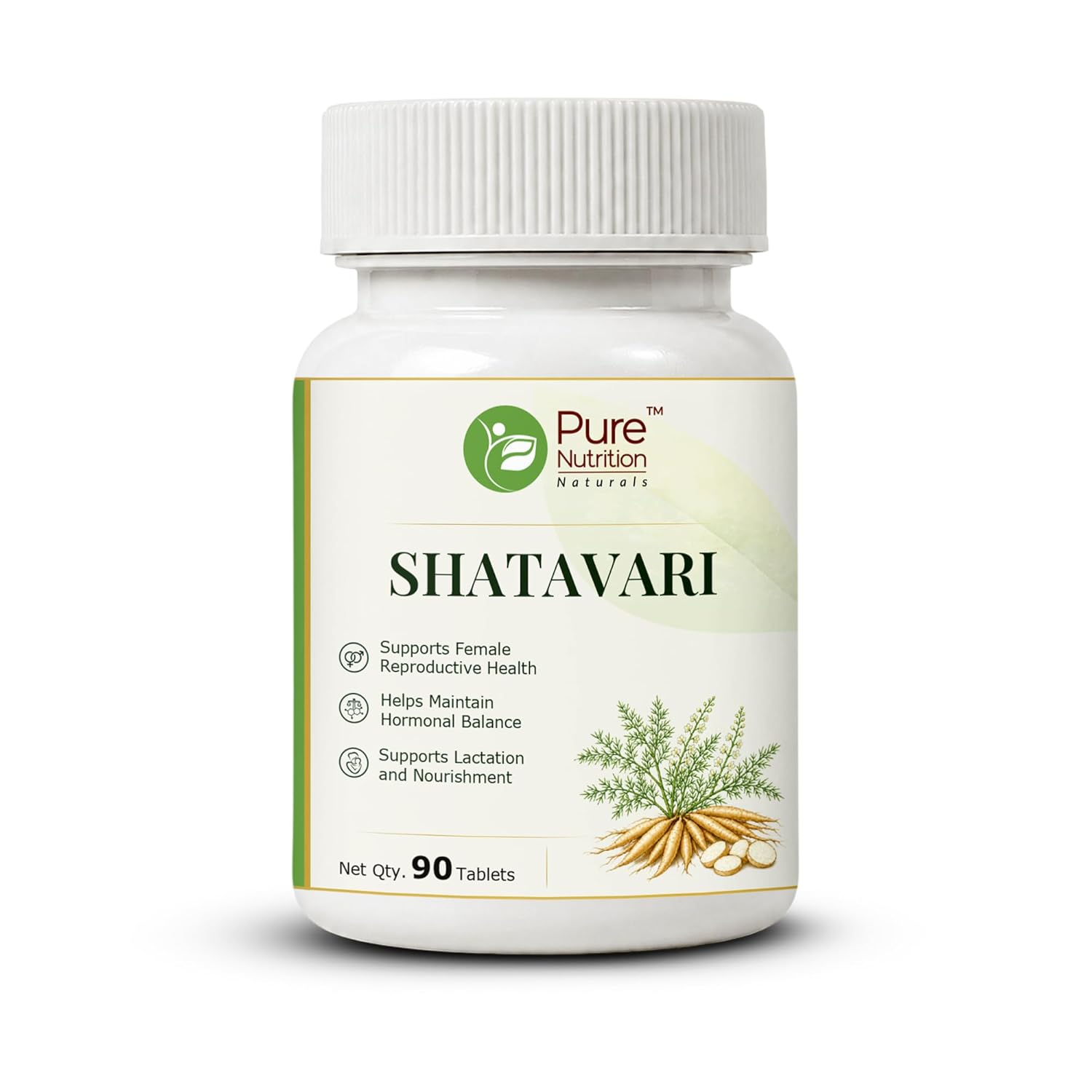 Pure Nutrition Shatavari Tablets (250mg | 90 Tablets)