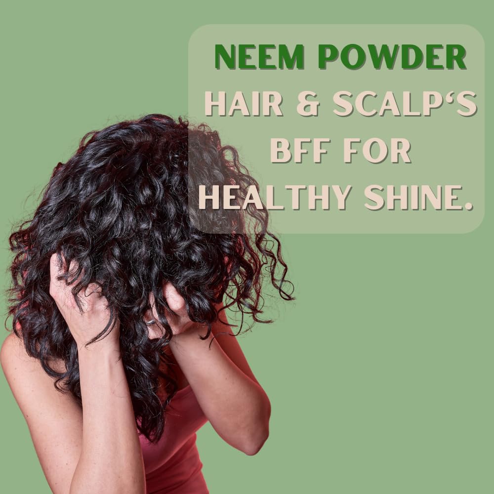 Pure Nutrition Organic Neem Powder - 227g | 100% Pure and Natural | Supports Skin Health, Detoxification, and Immunity