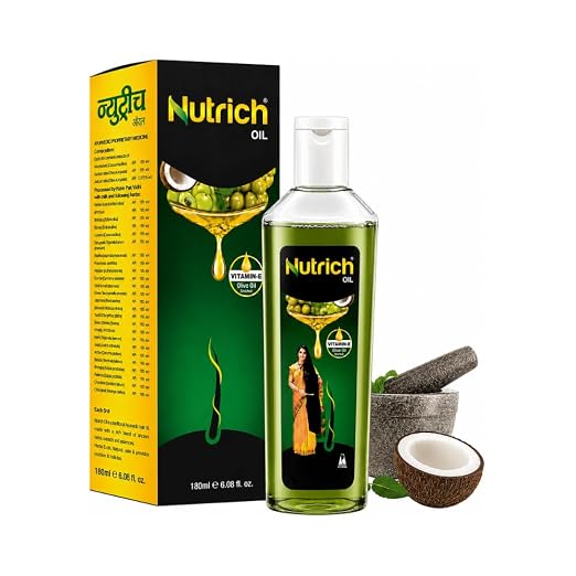 Ayulabs Nutrich Oil | For Hair Fall, Premature Greying & Scalp Care | 180 ml