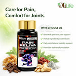 OliLife PainReliva Capsules 30 Capsules | Ayurvedic Joint Pain Medicine for Knee Discomfort, Back Aches, Joint Care, Arthritis Support, Inflammation Control, Muscle Bone Herbal Health & Mobility