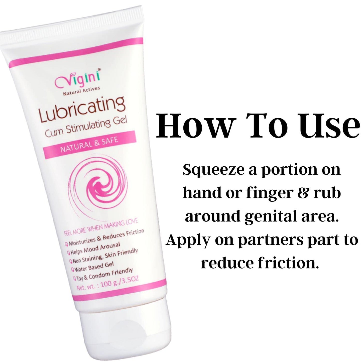 Vigini Lubricating cum Stimulating Gel Lubricant for Women Gel