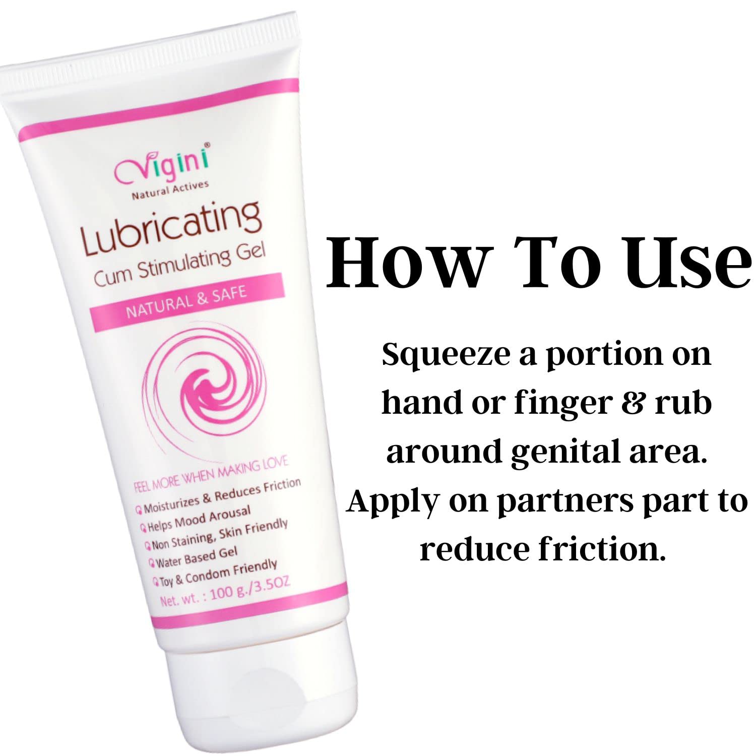 Vigini Lubricating cum Stimulating Gel Lubricant for Women Gel