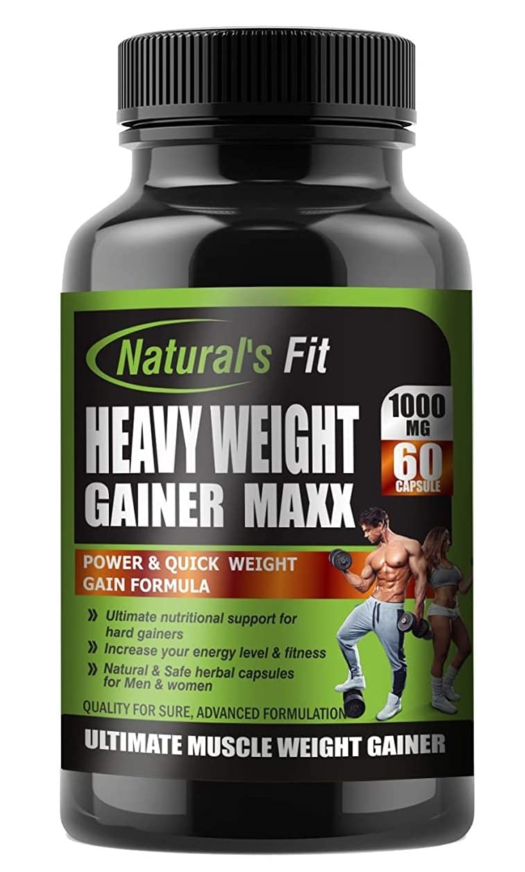 Natural's Fit Naturals Fit Weight Gainer Capsule,Pack Of 60 Capsule, 1000 Mg