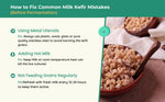 Kelifta by Feelgood Kefir® - Dehydrated Premium Large Milk Kefir Grains (15-20g on Rehydration) | 55+ Live Active Strains | Reusable Forever
