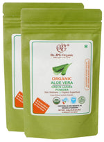 DR. JPG Organic Aloe Vera Leaf Powder (228g) – 114g (Pack of 2) | For Skin, Hair & Digestive Health | 100% Certified Organic