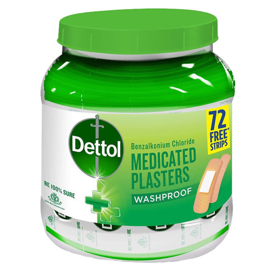 Dettol Medicated Plaster Washproof - (Jar of 172 plasters)
