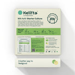 Kelifta by Feelgood Kefir® Milk Kefir Starter Culture Powder | 1 Pack - 5 Sachets | 60+ Live & Active Strains | Ferments 60+ Litres | For Dairy & Plant-Based Milk | Manual, Demo Video & Support