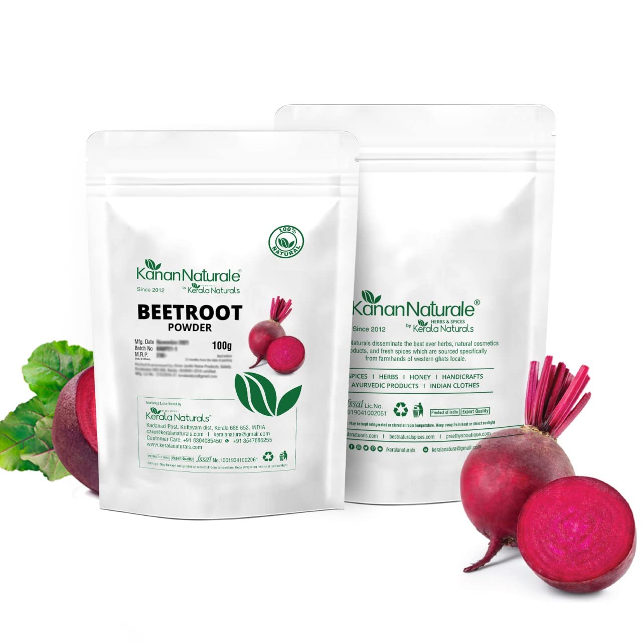 Kerala Naturals Beetroot Powder - 100gms