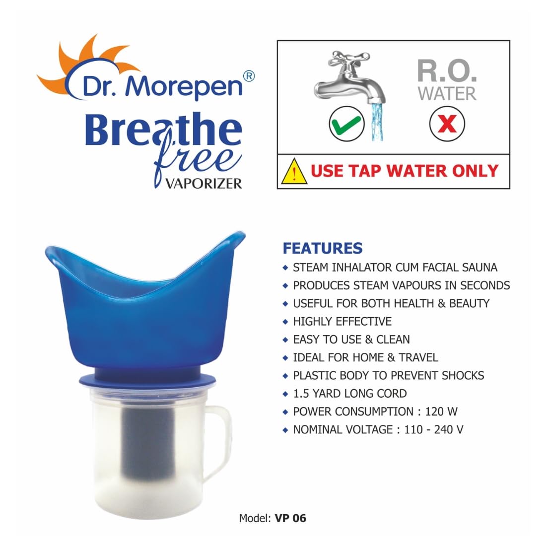 Dr Morepen VP 06 Breathe Free Vaporizer