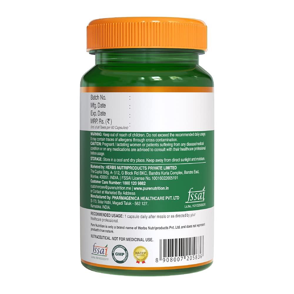 Pure Nutrition Co-Enzyme Q10 125mg Veg Capsule - 60 Capsules