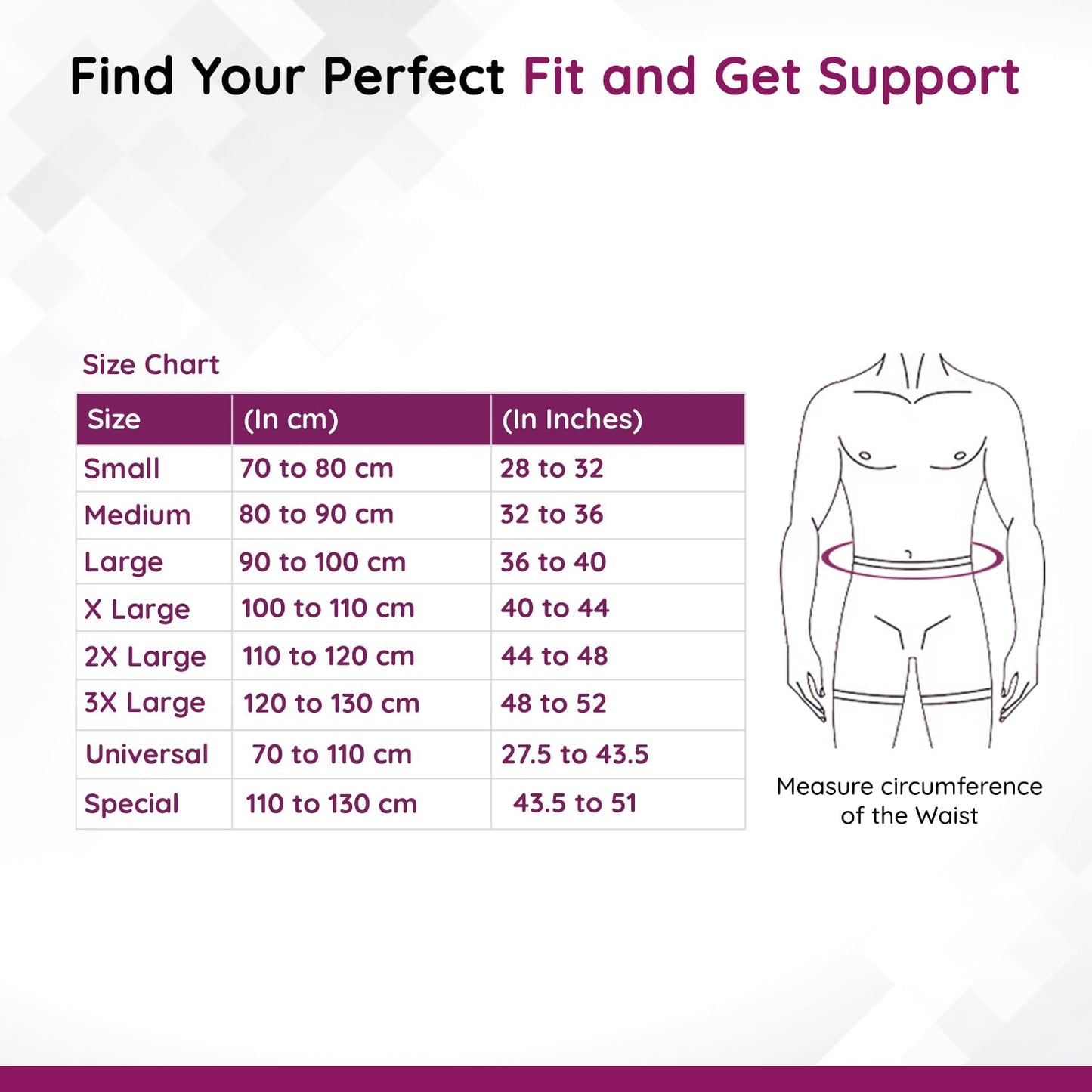 Flamingo Lumbar Sacro Belt | For Pain Relief | Supports Waist & Back