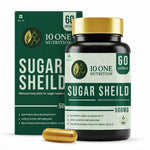 10 One Nutrition Sugar Shield Capsules 500mg (60 Veg Capsules) | Ayurvedic Support for Healthy Blood Sugar & Glucose Metabolism