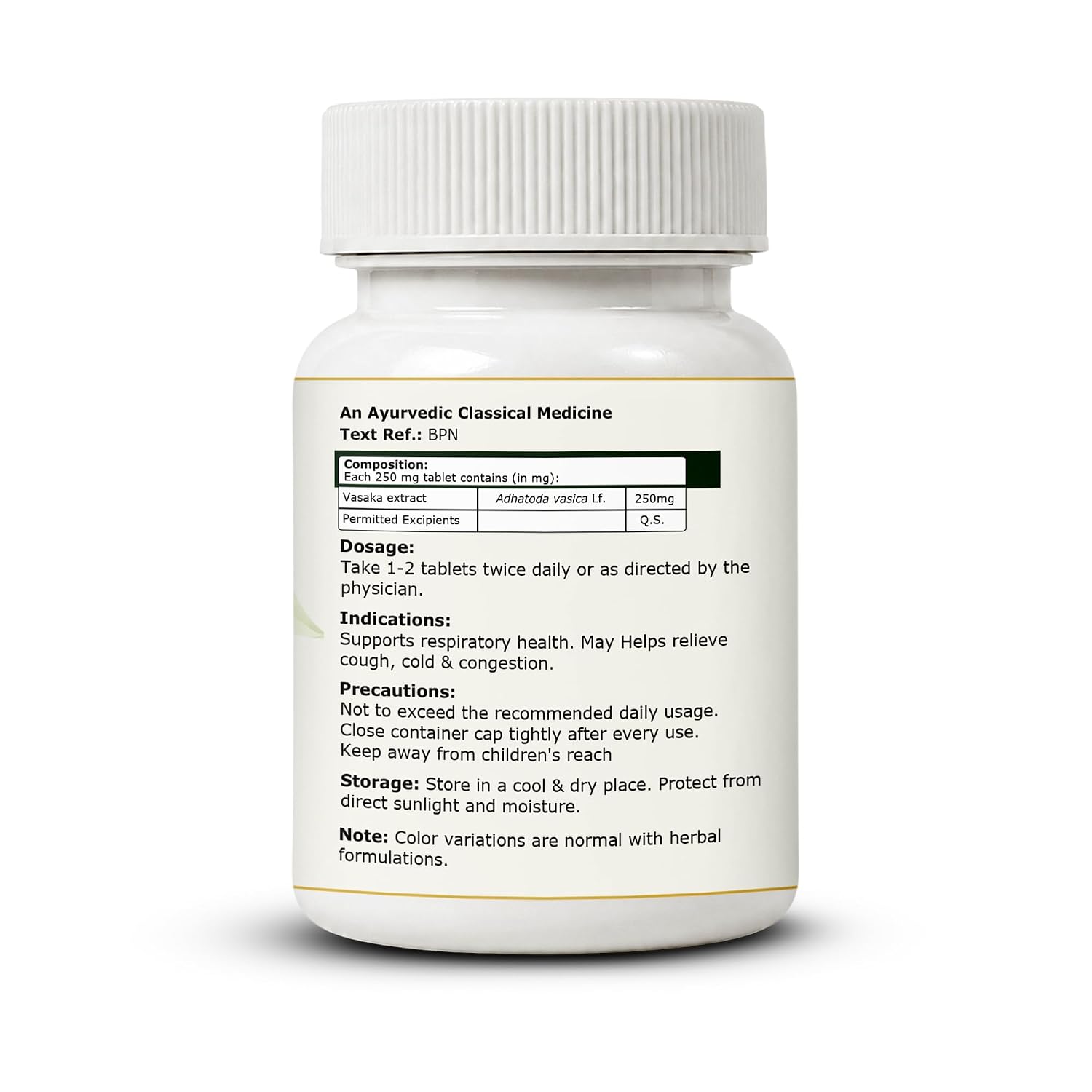 Pure Nutrition Vasaka Tablets (250mg | 90 Tablets)