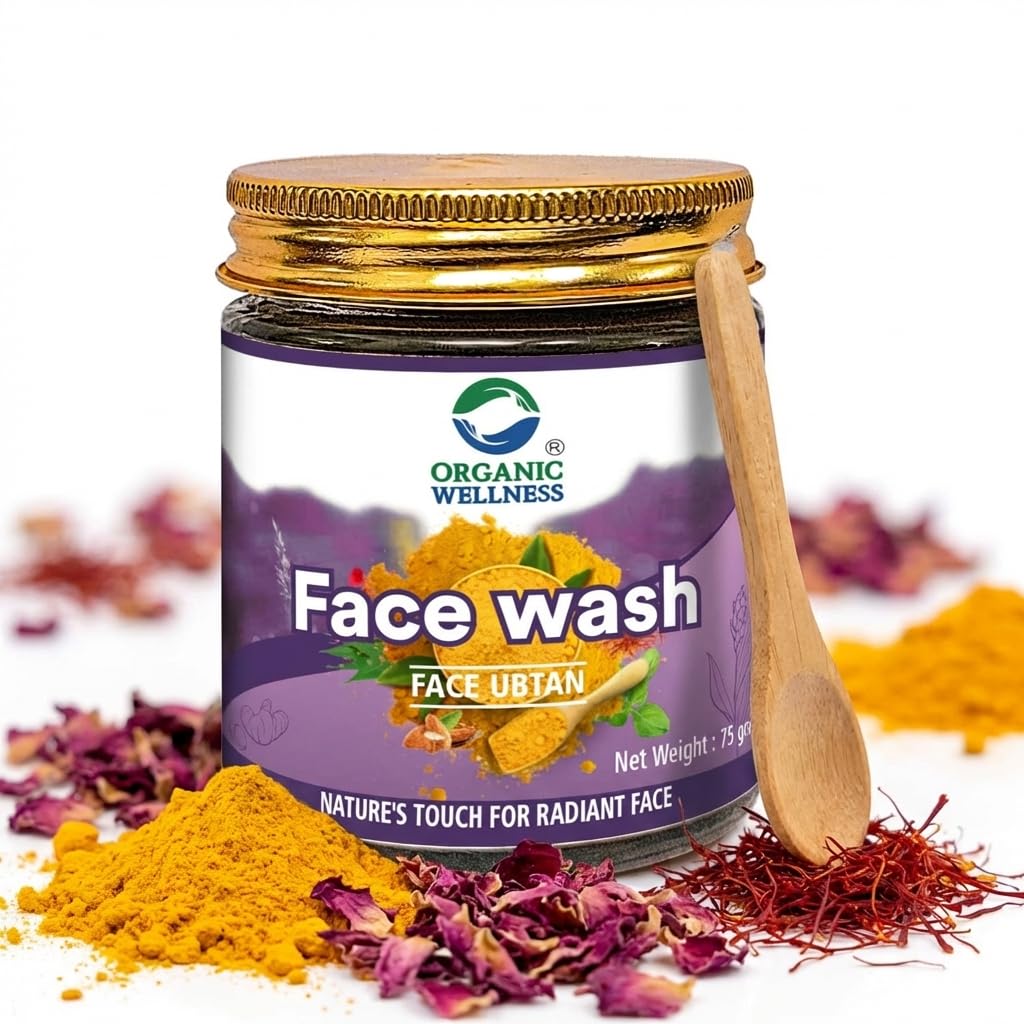 Organic Wellness Face Wash Face Ubtan 75 Gram Bottle
