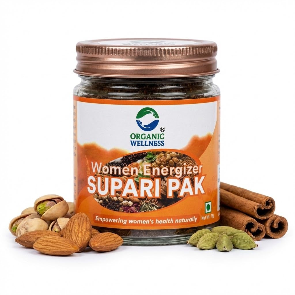Organic Wellness Women Energizer Supari Pak 75 Gram Bottle