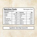 Pure Nutrition Virgin Coconut Oil 750ml Glass Bottle | Cold Pressed Natural Coconut Oil