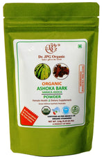 DR. JPG Organic Ashoka Bark Powder (228g) – 114g (Pack of 2) | For Female Reproductive Health & Uterine Care | 100% Certified Organic