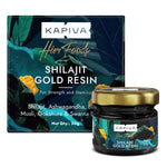 Kapiva Shilajit/Shilajeet Gold Resin - 20g | 500mg/Serving | 40 Servings | Boost Muscle Growth & Stamina | Contains 24 Carat Gold | 100% Ayurvedic